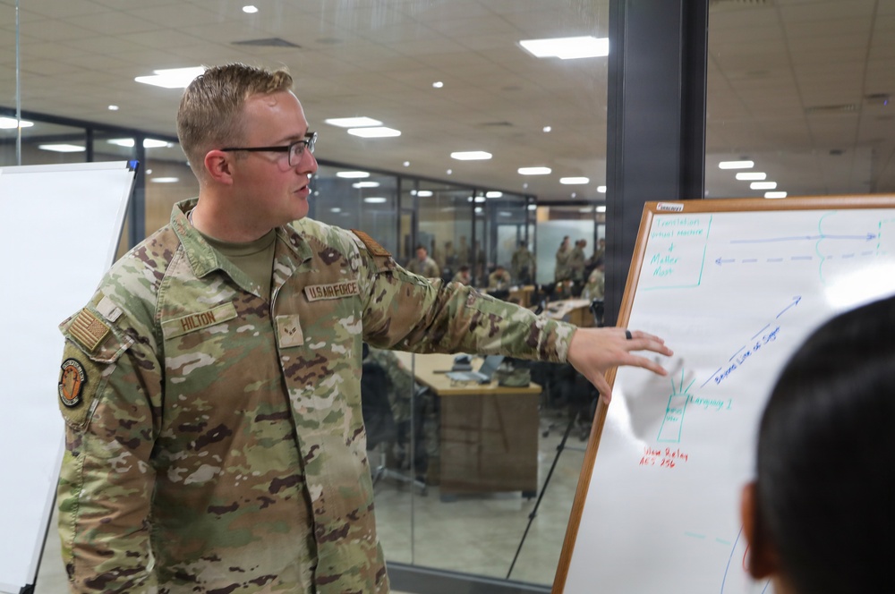 RF operators validating multi-language AI translation over MPU5 radios during African Lion 26